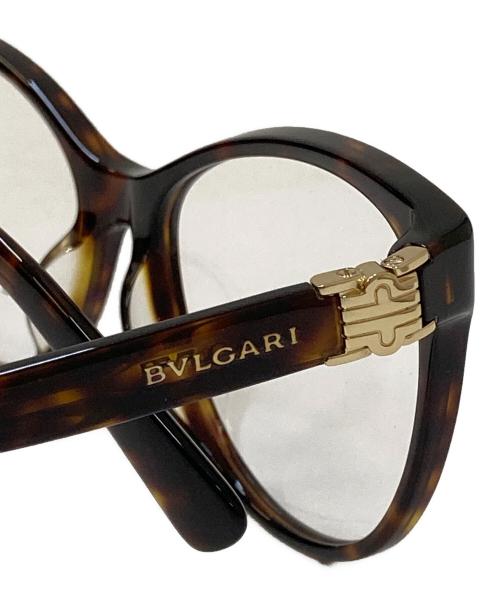 BVLGARI（ブルガリ）BVLGARI (ブルガリ) 伊達眼鏡 眼鏡フレーム ブラウン サイズ:56□16 140の古着・服飾アイテム