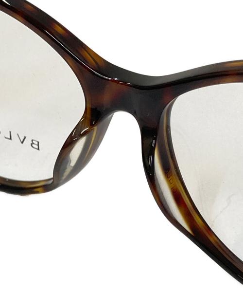 BVLGARI（ブルガリ）BVLGARI (ブルガリ) 伊達眼鏡 眼鏡フレーム ブラウン サイズ:56□16 140の古着・服飾アイテム