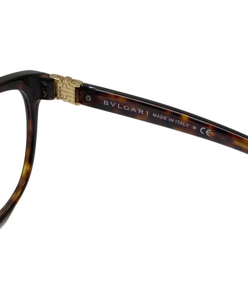 BVLGARI（ブルガリ）BVLGARI (ブルガリ) 伊達眼鏡 眼鏡フレーム ブラウン サイズ:56□16 140の古着・服飾アイテム