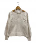 ALEXANDER McQUEENアレキサンダーマックイーン）の古着「ショルダーカットアウトニット」｜アイボリー