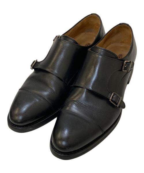 EDWARD ALLAN（エドワードアレン）EDWARD ALLAN (エドワードアレン) ダブルモンクストラップシューズ ブラック サイズ:40の古着・服飾アイテム