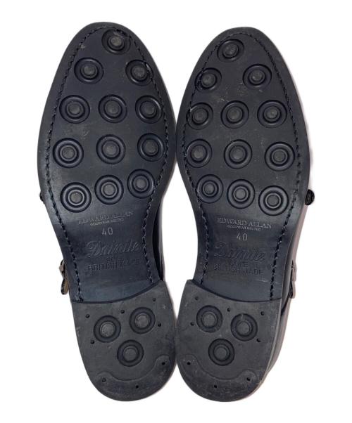 EDWARD ALLAN（エドワードアレン）EDWARD ALLAN (エドワードアレン) ダブルモンクストラップシューズ ブラック サイズ:40の古着・服飾アイテム