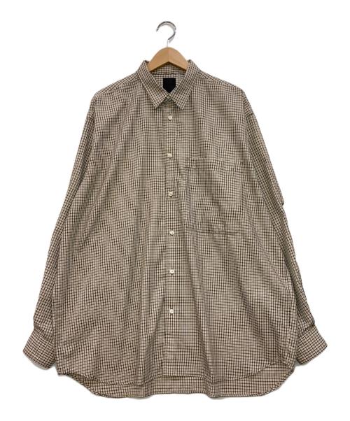 DAIWA PIER39（ダイワ ピア39）DAIWA PIER39 (ダイワ ピア39) テック タッターソール レギュラーカラー シャツ ブラウン サイズ:175/96A(L)の古着・服飾アイテム