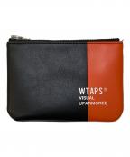 WTAPSダブルタップス）の古着「CREAM M POUCH ポーチ」｜ブラック×オレンジ