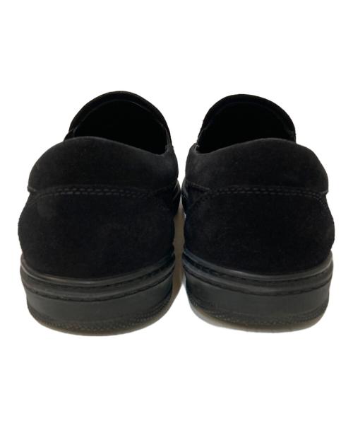 JIMMY CHOO（ジミーチュウ）JIMMY CHOO (ジミーチュウ) スウェードスタッズスリッポン ブラック サイズ:42の古着・服飾アイテム