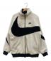 NIKE（ナイキ）の古着「Nike Big Swoosh Reversible Boa Jacket」｜ホワイト×ブラック/ネイビー