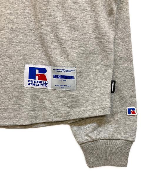 NEIGHBORHOOD（ネイバーフッド）NEIGHBORHOOD (ネイバーフッド) RUSSELL ATHLETIC (ラッセルアスレチック) ロゴロングスリーブカットソー グレー サイズ:Sの古着・服飾アイテム