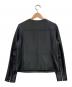 green label relaxing (グリーンレーベルリラクシング) シープレザーノーカラージャケット ブラック サイズ:36：6000円