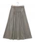 icB（アイシービー）の古着「【洗える】 エステルメモリータフタ ロングスカート」｜オリーブ