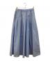 UNFILO（アンフィーロ）の古着「FINE MOVE タックフレアスカート」｜ブルー