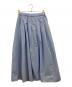 UNFILO (アンフィーロ) FINE MOVE タックフレアスカート ブルー サイズ:M：3000円