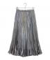 23区（ニジュウサンク）の古着「シャイニー プリーツスカート」｜シルバー