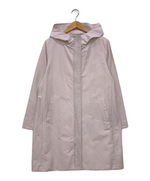 icB（アイシービー）icB (アイシービー) Bright Grosgrain フード付きコート ピンク サイズ:11の古着・服飾アイテム