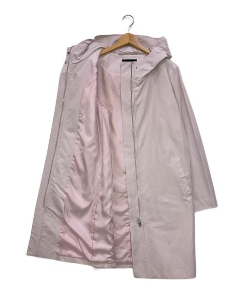 icB（アイシービー）icB (アイシービー) Bright Grosgrain フード付きコート ピンク サイズ:11の古着・服飾アイテム