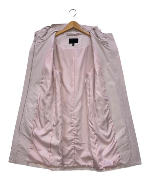 icB（アイシービー）icB (アイシービー) Bright Grosgrain フード付きコート ピンク サイズ:11の古着・服飾アイテム