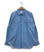 23区denimニジュウサンク デニム）の古着「ライトオンスデニムシャツ」｜ブルー