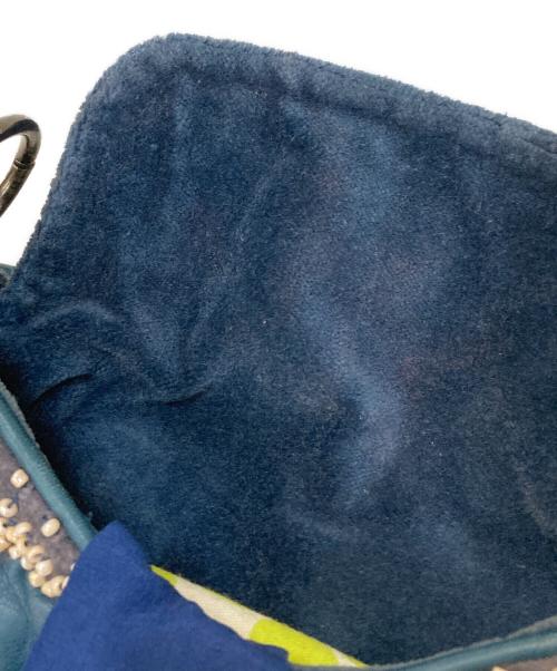 JAMIN PUECH（ジャマンピュエッシュ）JAMIN PUECH (ジャマンピュエッシュ) ミニビーズバッグ ネイビーの古着・服飾アイテム