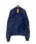 DIESEL (ディーゼル) DIESEL S-GINNET ウォッシュ加工スウェット MA-1ジャケット インディゴ サイズ:L：11000円