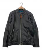 DIESELディーゼル）の古着「L-SHIRO JACKET レザージャケット」｜ブラック