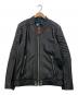 DIESEL（ディーゼル）の古着「L-SHIRO JACKET レザージャケット」｜ブラック