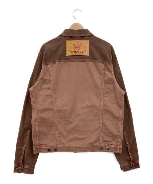 DIESEL（ディーゼル）DIESEL (ディーゼル) ジョグジーンズ ジャケット ブラウン サイズ:Lの古着・服飾アイテム