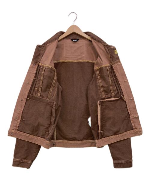 DIESEL（ディーゼル）DIESEL (ディーゼル) ジョグジーンズ ジャケット ブラウン サイズ:Lの古着・服飾アイテム