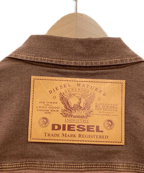 DIESEL（ディーゼル）DIESEL (ディーゼル) ジョグジーンズ ジャケット ブラウン サイズ:Lの古着・服飾アイテム