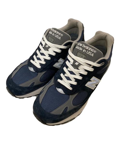 NEW BALANCE（ニューバランス）NEW BALANCE (ニューバランス) MR993NV ローカットスニーカー ネイビー サイズ:US09 1/2の古着・服飾アイテム