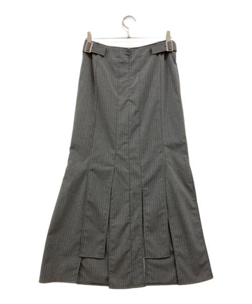 MUSUBORE（ムスボレ）MUSUBORE (ムスボレ) vents skirt ＆ bustier set-up / ベンツセットアップ グレー サイズ:1の古着・服飾アイテム