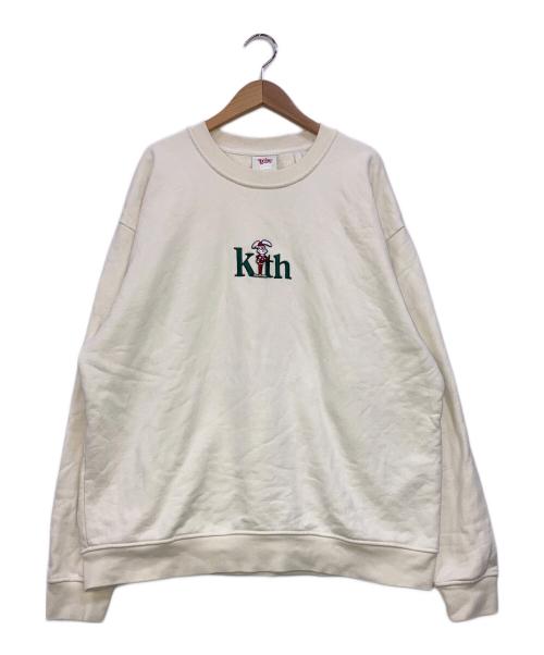 KITH（キス）KITH (キス) TRIX (トリックス) Trix Rabbit Embroidery Sweatshirt  アイボリー サイズ:XLの古着・服飾アイテム