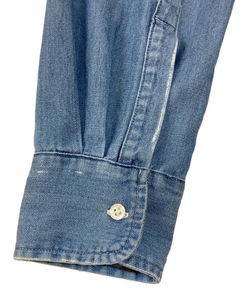 Frank&Eileen（フランクアンドアイリーン）Frank&Eileen (フランクアンドアイリーン) LUKE FDWD ストーンウォッシュド インディゴ デニムシャツ ブルー サイズ:Sの古着・服飾アイテム