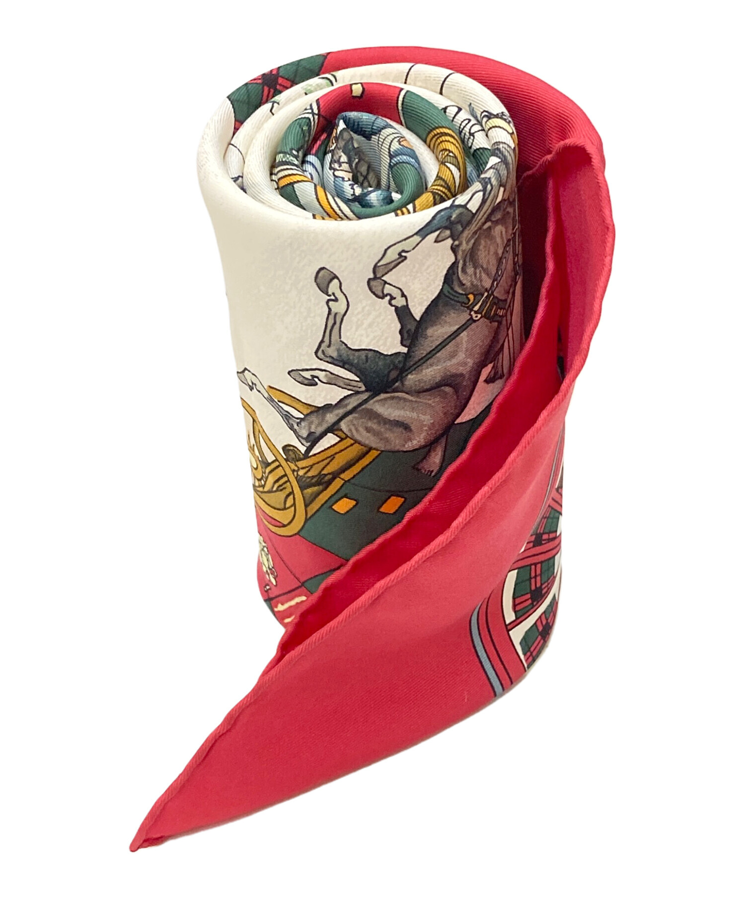 HERMES カレ90 L'hiver 冬 シルク スカーフ