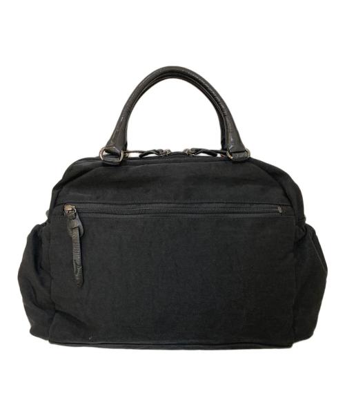 慈雨（ジウ）慈雨 (ジウ) レザーポケットナイロンミニボストンバッグ ブラックの古着・服飾アイテム