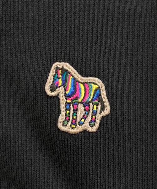 PAUL SMITH（ポールスミス）PAUL SMITH (ポールスミス) 切り替えコットンカーディガン ブラック×パープル サイズ:XLの古着・服飾アイテム