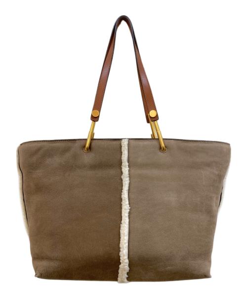 Chloe（クロエ）Chloe (クロエ) ケリー ムートントートバッグ ベージュの古着・服飾アイテム