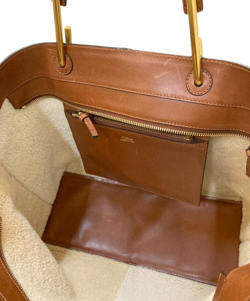 Chloe（クロエ）Chloe (クロエ) ケリー ムートントートバッグ ベージュの古着・服飾アイテム