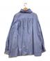 mizuiro-ind (ミズイロインド) アシメカラーシャツ ブルー サイズ:下記参照：5000円