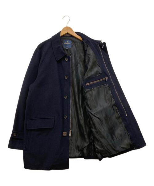 BROOKS BROTHERS（ブルックスブラザーズ）BROOKS BROTHERS (ブルックスブラザーズ) ロロピアーナ ウールステンカラーコート ネイビー サイズ:Lの古着・服飾アイテム