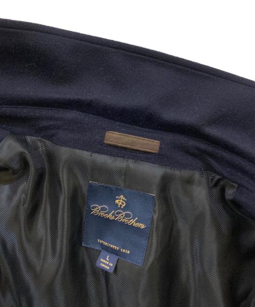 BROOKS BROTHERS（ブルックスブラザーズ）BROOKS BROTHERS (ブルックスブラザーズ) ロロピアーナ ウールステンカラーコート ネイビー サイズ:Lの古着・服飾アイテム