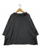 journal standard luxeジャーナルスタンダード ラックス）の古着「ヴィンテージローン タックフリルブラウス」｜ブラック