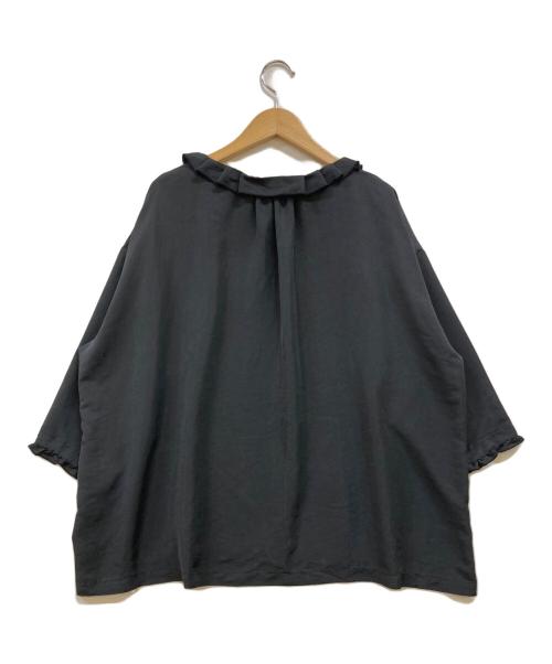 journal standard luxe（ジャーナルスタンダード ラックス）journal standard luxe (ジャーナルスタンダード リュクス) ヴィンテージローン タックフリルブラウス ブラック サイズ:Fの古着・服飾アイテム