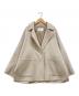 BALLSEY（ボールジィ）の古着「プレミアムウールリバー オープンカラーショートコート」｜ベージュ