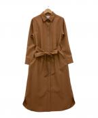 SOEJUソージュ）の古着「ソフトオックスシャツワンピース」｜ブラウン