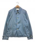 COMME des GARCONS HOMMEコムデギャルソン オム）の古着「ストライプジャケット」｜ブルー