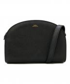 A.P.C.アーペーセー）の古着「ハーフムーン ショルダーバッグ」｜ブラック