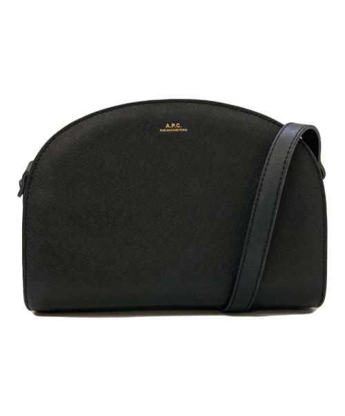 A.P.C.（アーペーセー）A.P.C. (アーペーセー) ハーフムーン ショルダーバッグ ブラックの古着・服飾アイテム