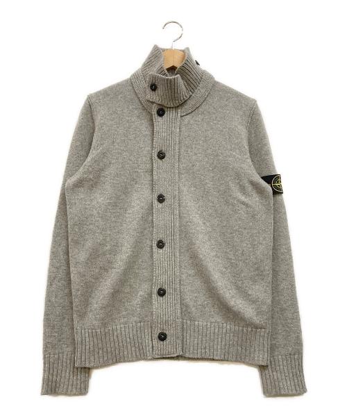 STONE ISLAND（ストーンアイランド）STONE ISLAND (ストーンアイランド) ニットジャケット グレー サイズ:Lの古着・服飾アイテム