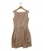 FOXEY NEWYORKフォクシーニューヨーク）の古着「ボリュームノースリーブワンピース」｜ピンク