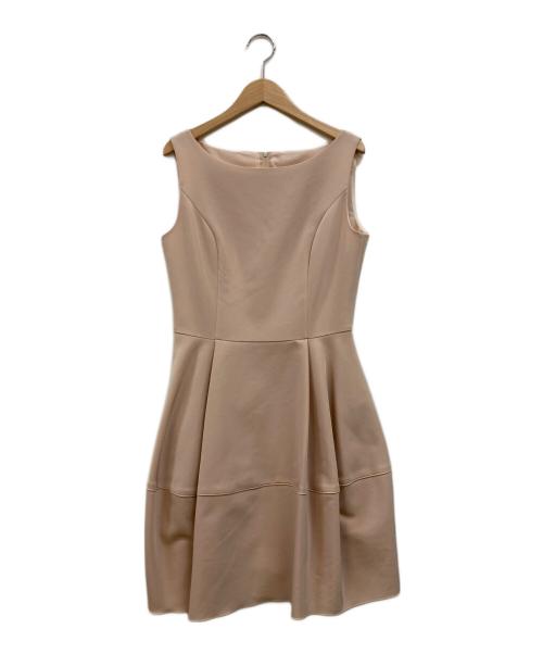 FOXEY NEWYORK（フォクシーニューヨーク）FOXEY NEWYORK (フォクシーニューヨーク) ボリュームノースリーブワンピース ピンク サイズ:40の古着・服飾アイテム