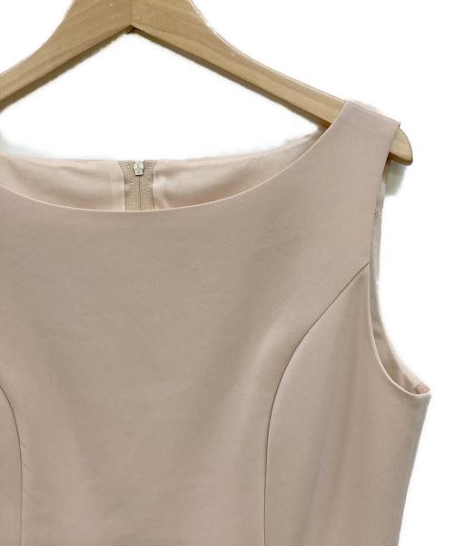 FOXEY NEWYORK（フォクシーニューヨーク）FOXEY NEWYORK (フォクシーニューヨーク) ボリュームノースリーブワンピース ピンク サイズ:40の古着・服飾アイテム